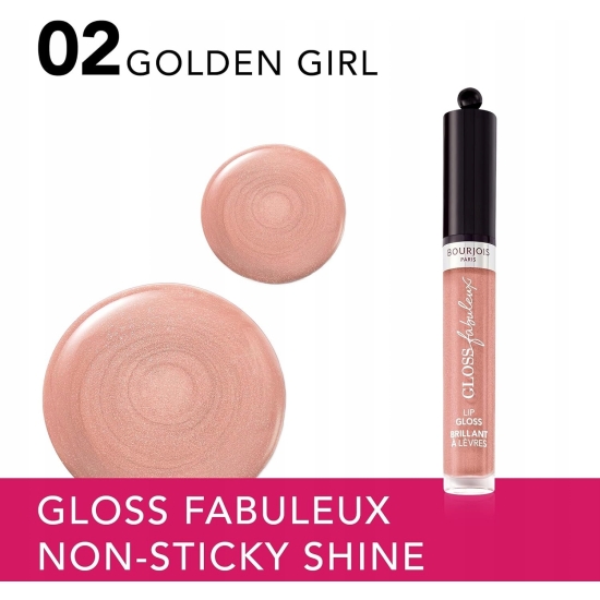 BOURJOIS BŁYSZCZYK FABULEUX GLOSS 02 GOLDEN GIRL