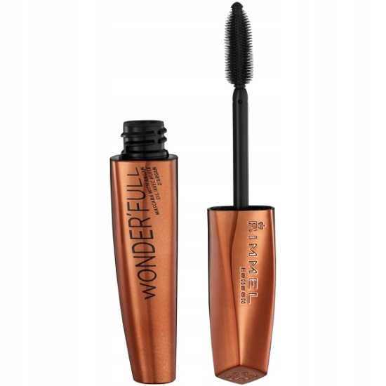 Rimmel Wonder'Full Mascara 001 Black - Odżywcza Maskara z Olejem Arganowym