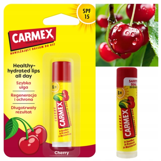 CARMEX Balsam Do Ust Intensywnie Nawilżający Wiśniowy Amerykański