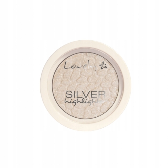 LOVELY Silver Highlighter - Rozświetlacz Do Twarzy W Kamieniu - Blask I Per