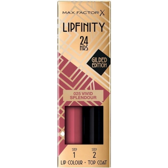 MAX FACTOR Pomadka Długotrwała Dwufazowa Lipfinity W Płynie 025 Vivid Splen