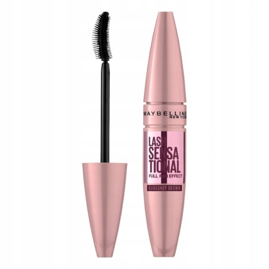 MAYBELLINE Lash Sensational Burgundy - Brązowa Maskara Dla Efektu Głębokieg